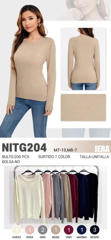 Suéter de manga larga-NITG204