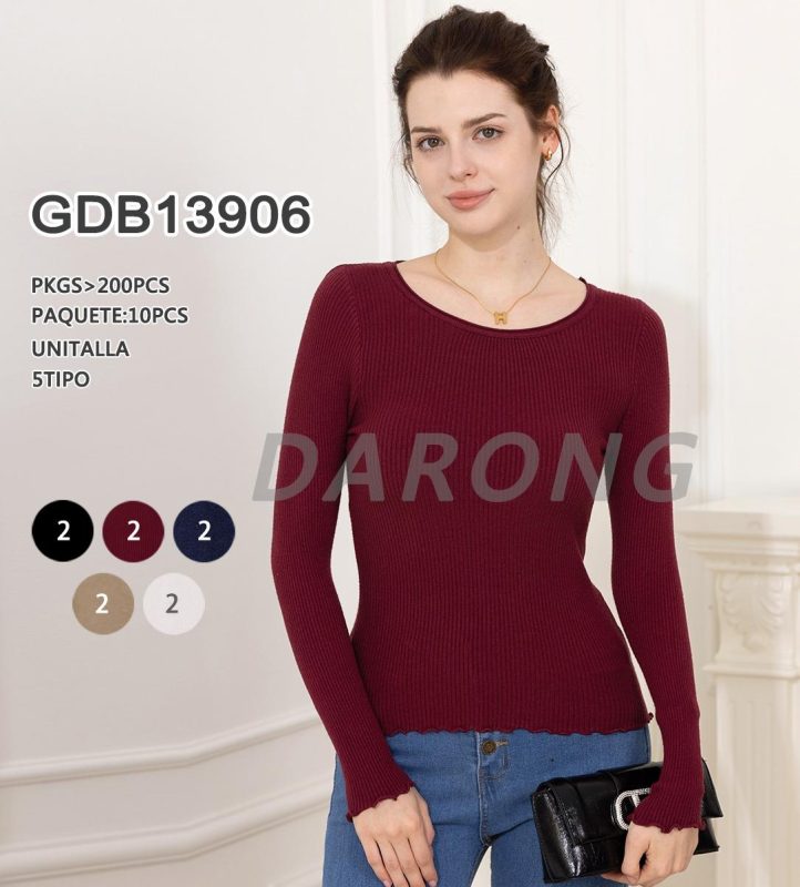 Suéter de manga larga-GDB13906
