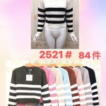 Suéter tejido a rayas-JY2521 - 1