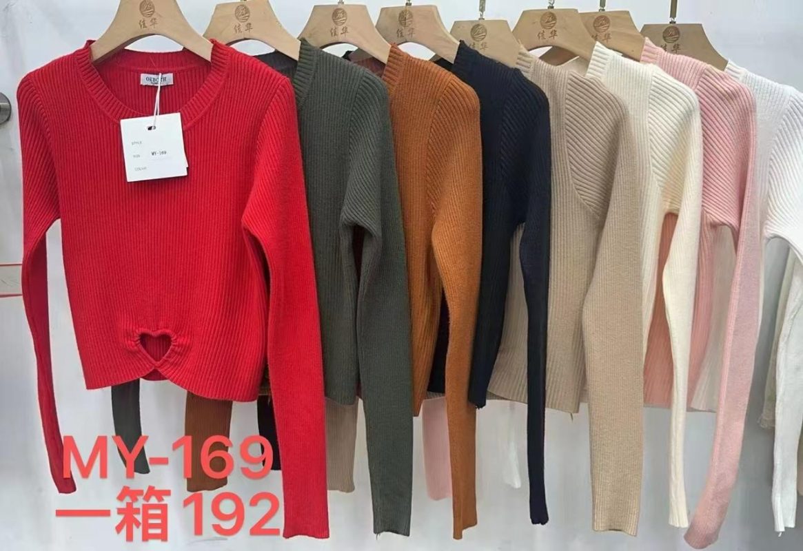 Suéter de punto con detalle de corazón-MY169