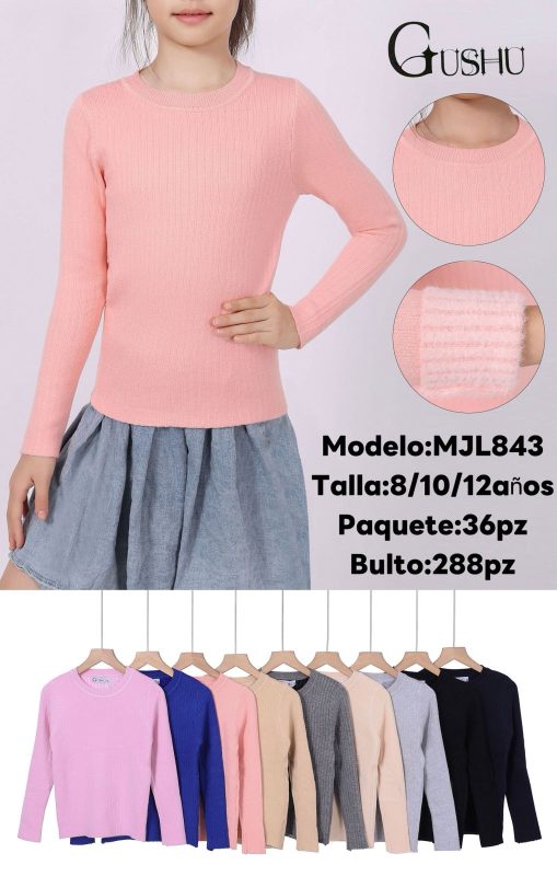 Suéter de punto para niña-MJL843