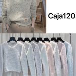 Suéter de punto con textura-QQ388 - 2