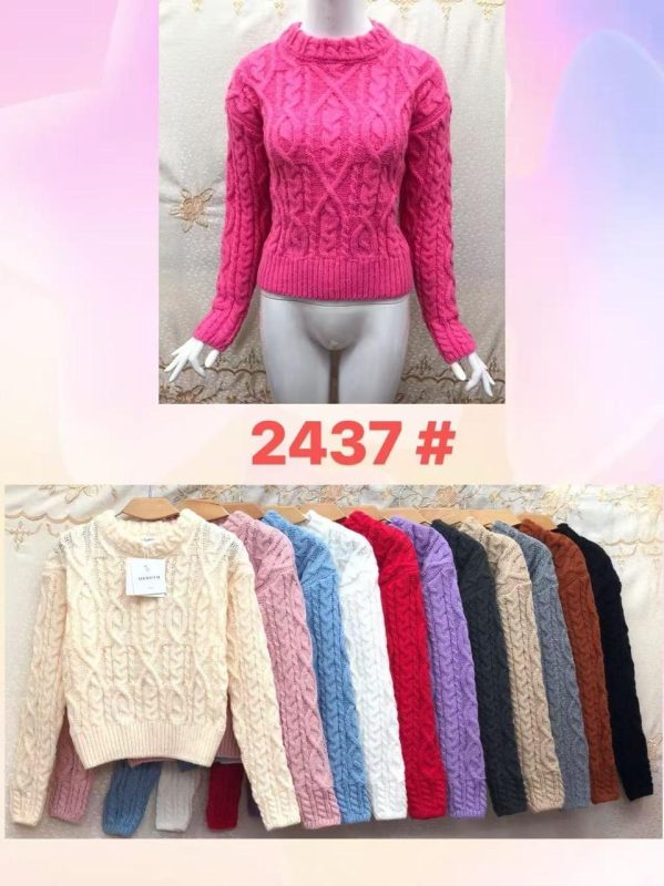 Suéter de punto trenzado-JY2437