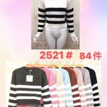 Suéter tejido a rayas-JY2521 - 2