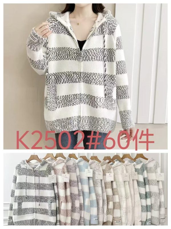 Suéter con capucha para mujer-K2502