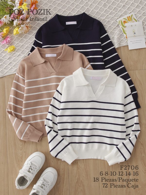 Suéteres a rayas-F2706