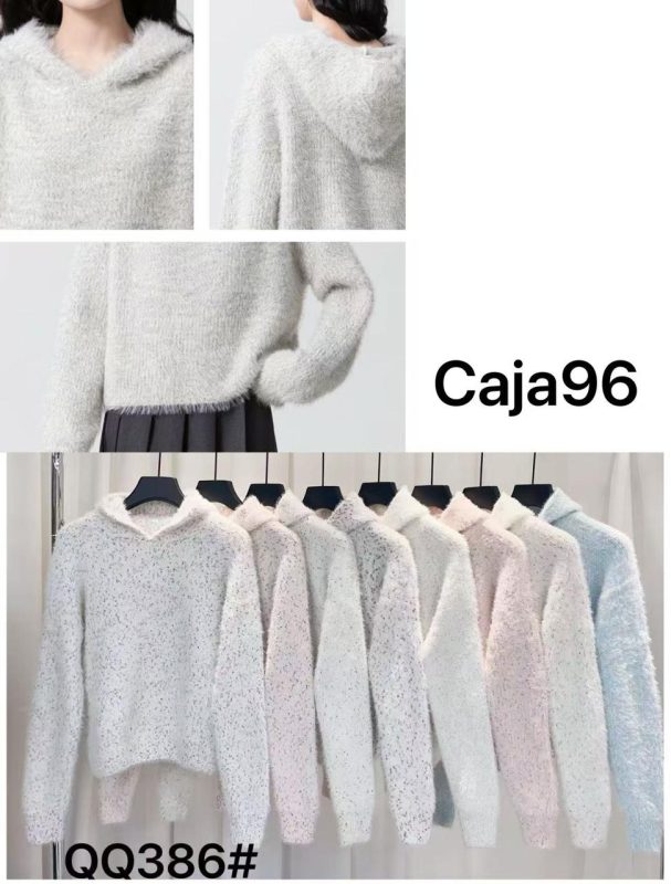 Suéter con capucha-QQ386