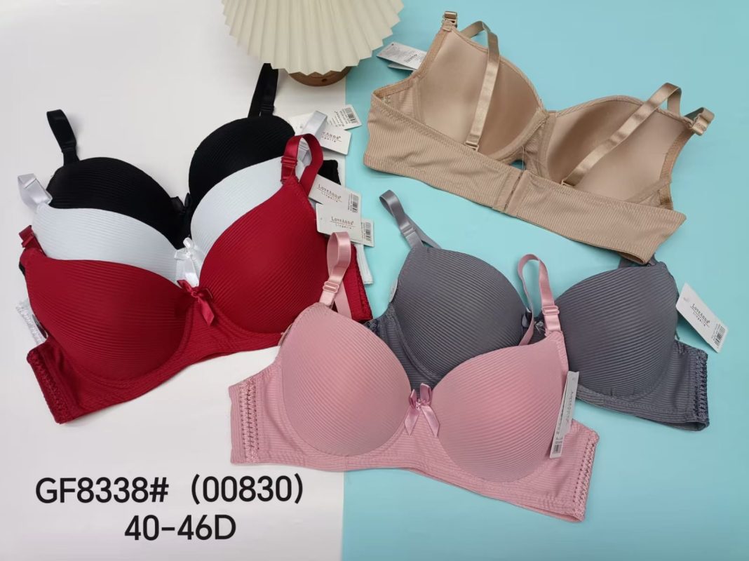 Sujetador con  textura acanalada-GF8338