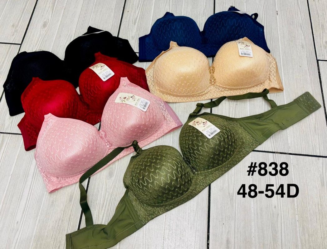 Sujetador con textura sin varilla-838