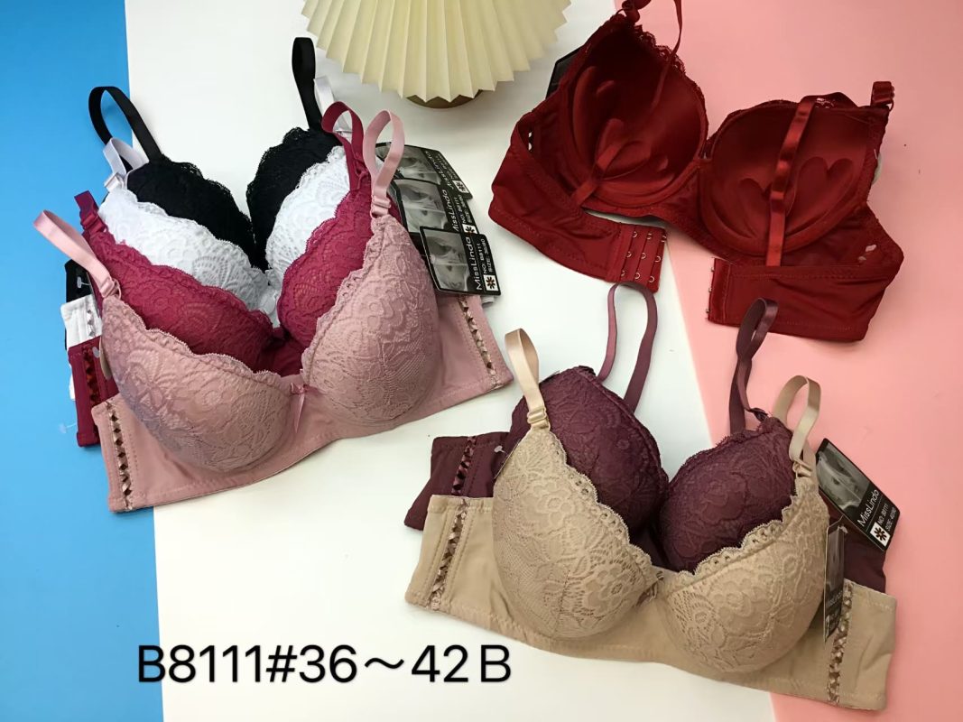 Sujetador de encaje con varilla-B8111