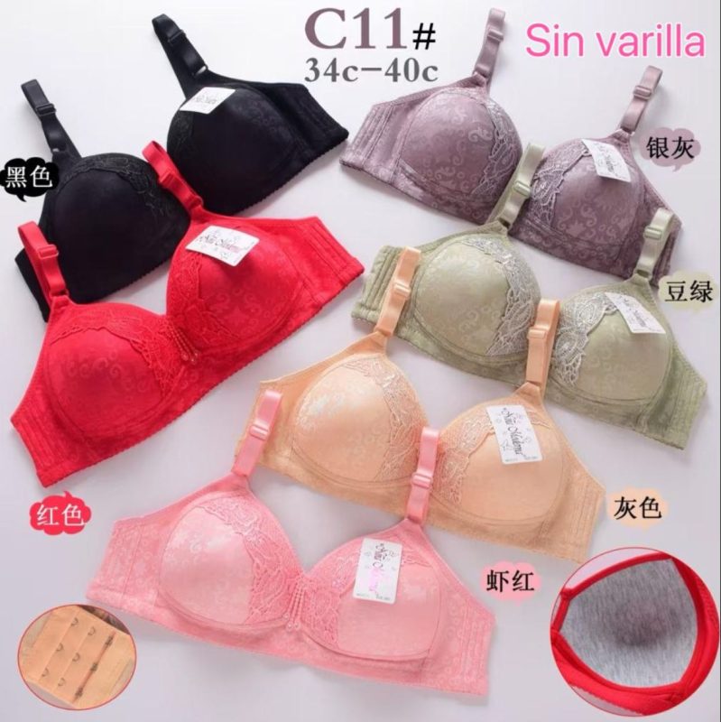 Sujetador de encaje sin varilla-C11#