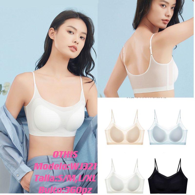 Sujetador de soporte ligero con tirantes delgados-WJ321