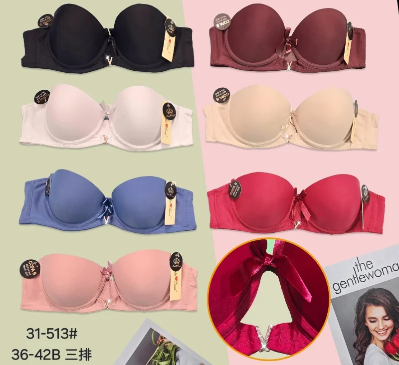 Sujetador strapless con moño-HS25-31-513