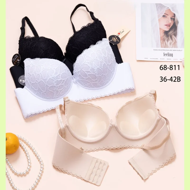 Sujetadores push up con encaje-68-811