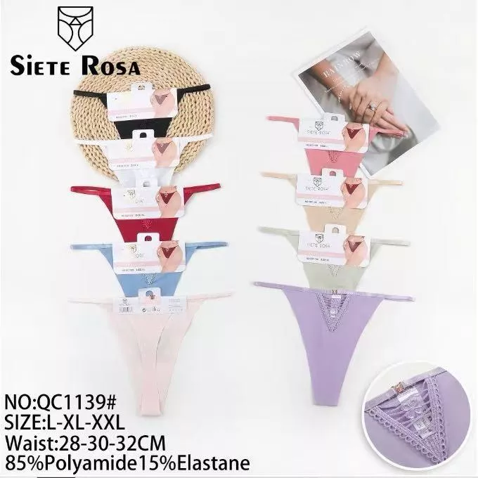 Tanga Siete Rosa-QC1139