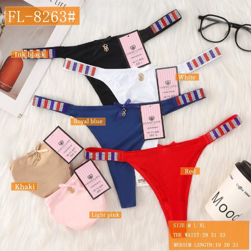 Tangas con banda de pedrería-FL-8263