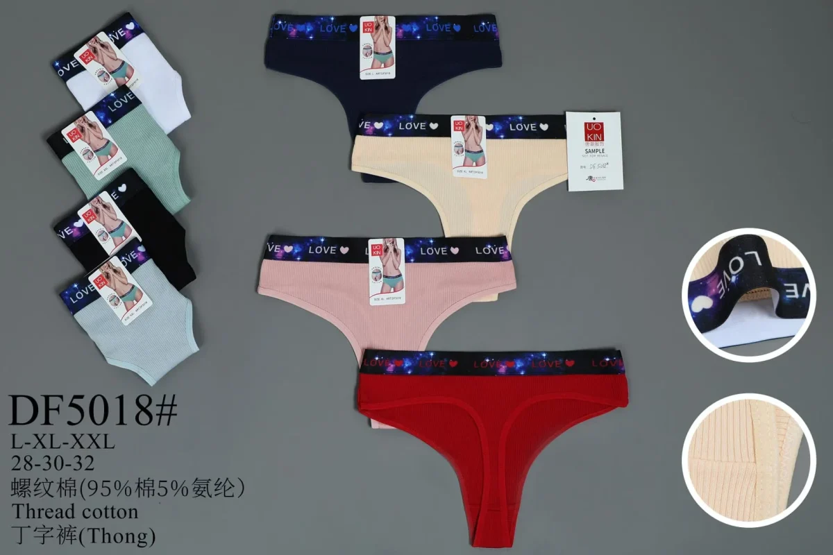 Tangas de algodón con diseño-DF5018#