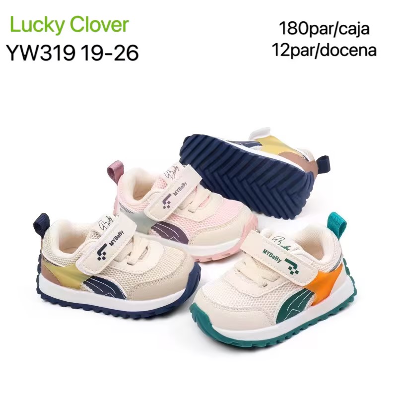 Tenis deportivos para bebé Lucky Clover-YW319