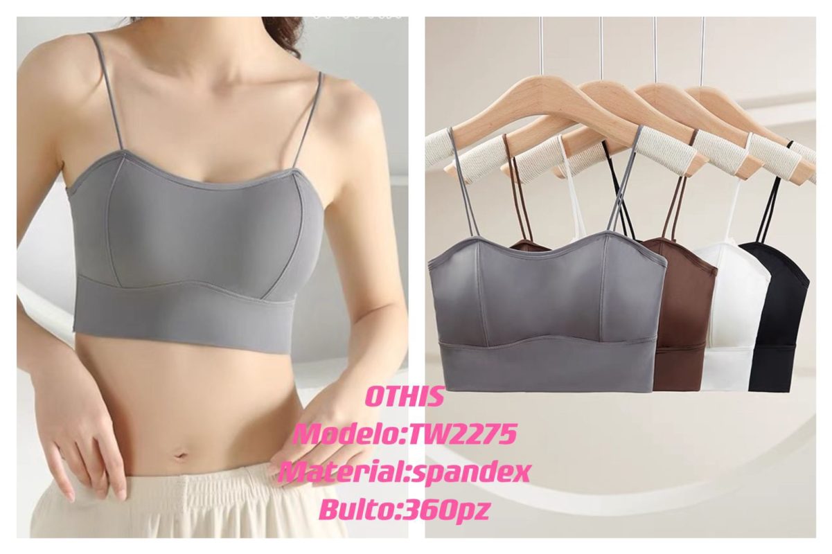 Top bandeau con tirantes delgados-TW2275