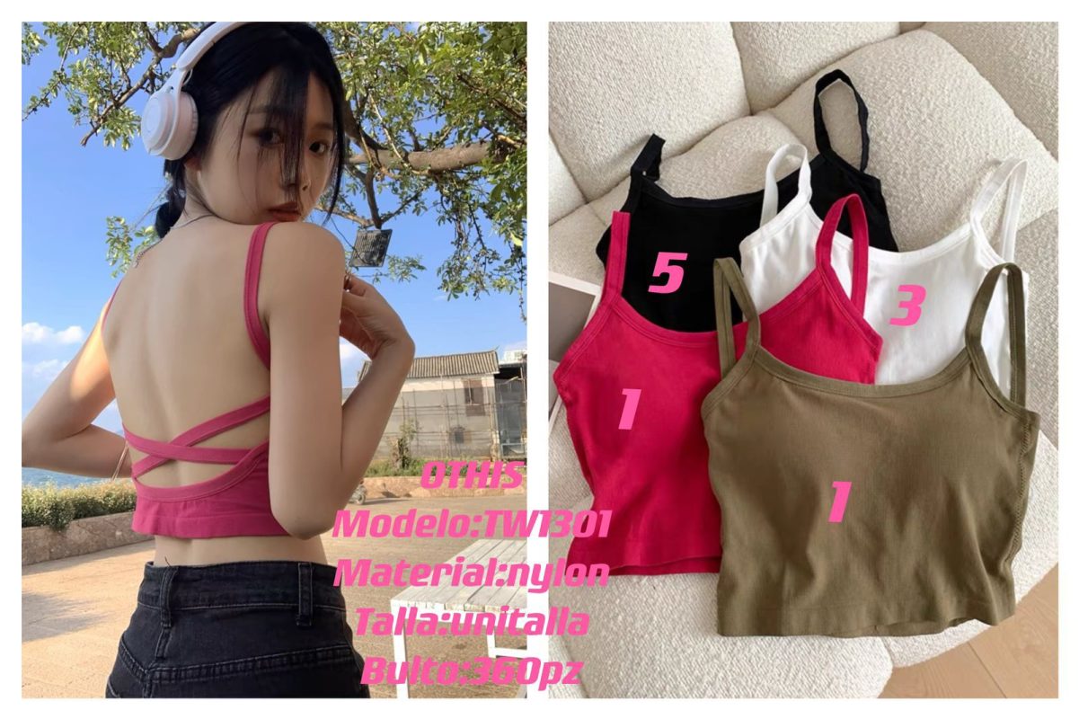 Top con tirantes cruzados-TW1301