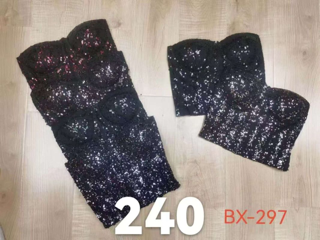 Top Corset con lentejuelas-BX297