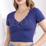 Top corto con botones-DSY14228 - 2