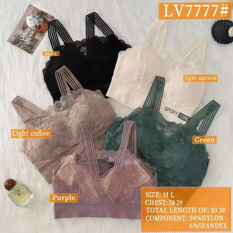 Top de encaje con tirantes-LV7777