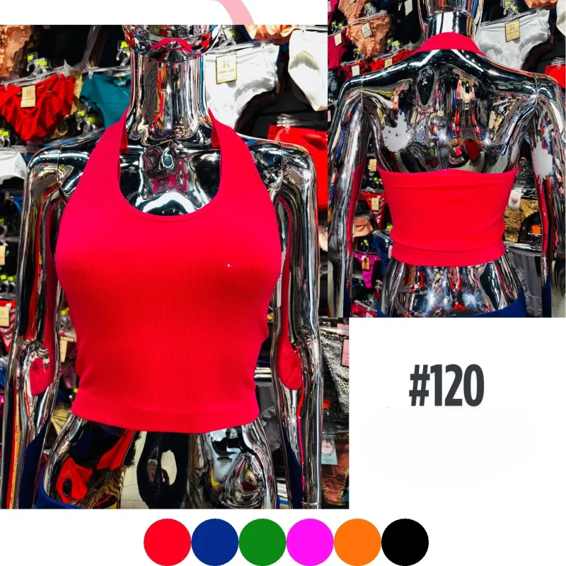 Top halter de canalé-#120