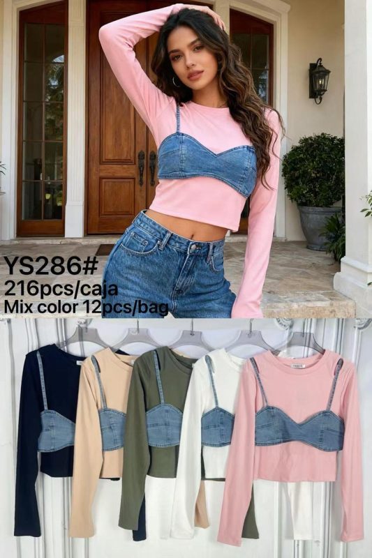 Top Manga Larga-YS286