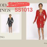 Vestido de fiesta con lentejuelas-SS1013 - 1