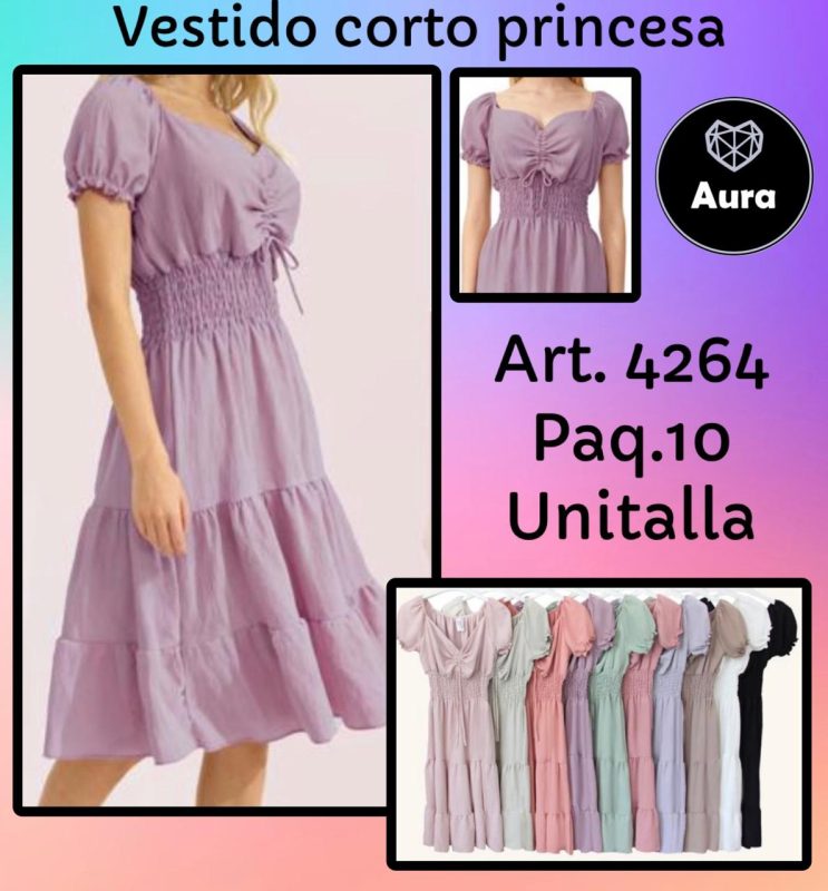 Vestido corto princesa-4264