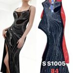 Vestido de fiesta con abertura-SS1005 - 2