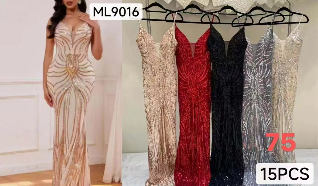 Vestido de fiesta con lentejuelas-ML9016