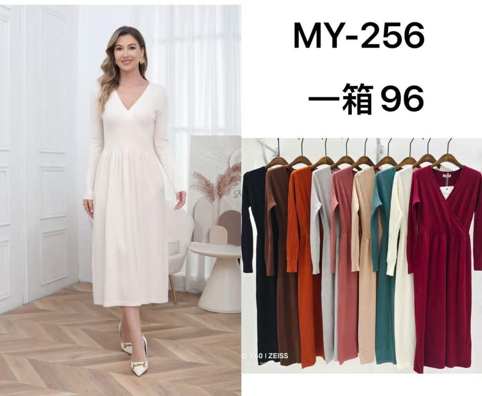 Vestido de manga larga-MY256