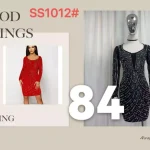 Vestido de fiesta con pedrería-SS1012 - 1