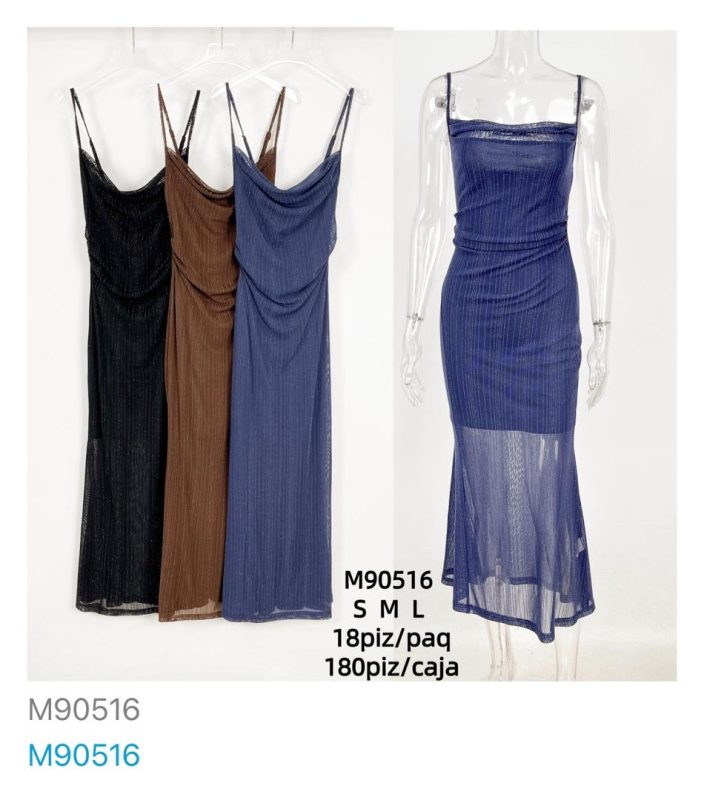 Vestido de tirantes-M90516