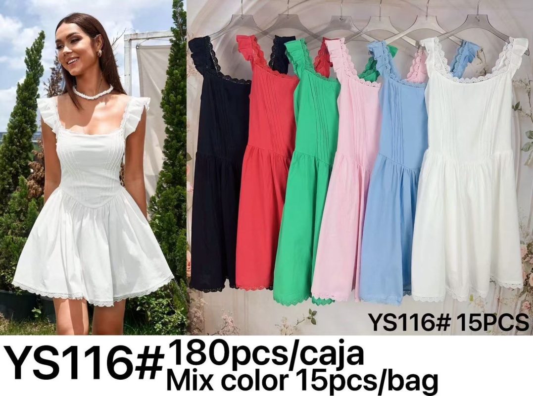Vestido de verano con encaje-YS116