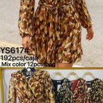 Vestido cruzado con cinturón-YS617 - 4