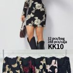 Vestido floral de manga larga-KK10 - 4