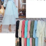 Vestido largo con cinturón-YS15 - 1