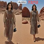 Vestido largo estampado animal-ML9052 - 1