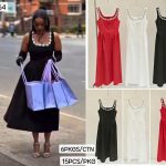 Vestido midi con detalles florales-ML9064 - 2