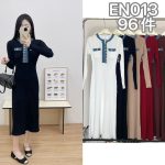 Vestido tejido con detalles en mezclilla-EN013 - 2