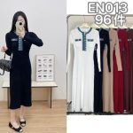 Vestido tejido con detalles en mezclilla-EN013 - 3