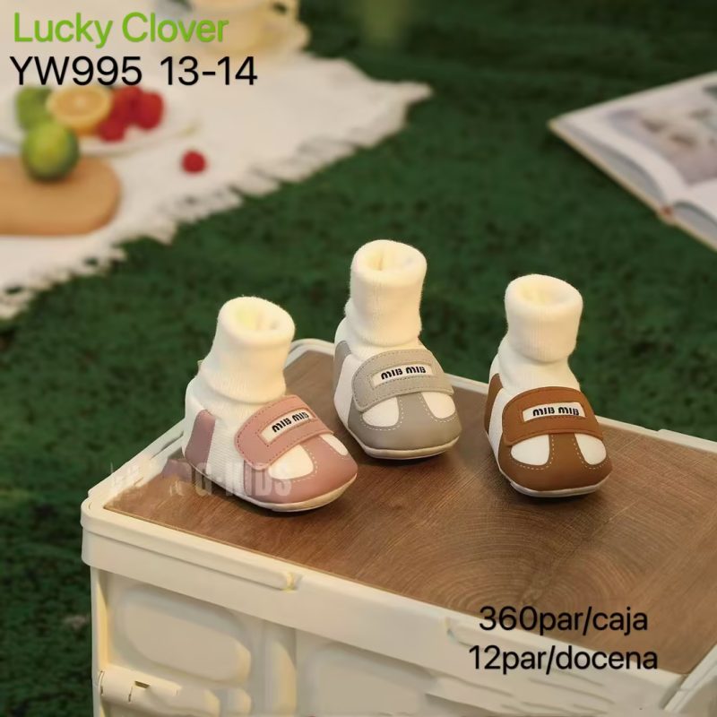 Zapatos de bebé con calcetín-YW995