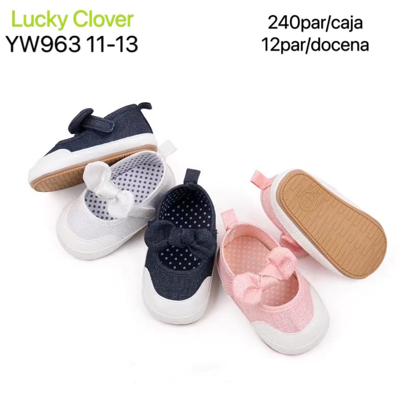 Zapatos de bebé con moño-YW963