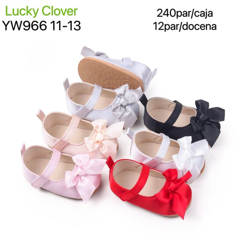 Zapatos de bebé con moño-YW966