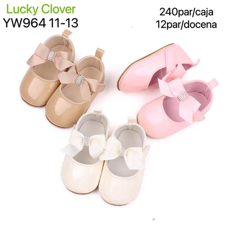 Zapatos de bebé con moño-YW964