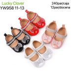 Zapatos de niña con moño y brillantes-YW958 - 1