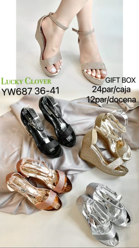 Zapatos de Plataforma con Pulsera-YW687